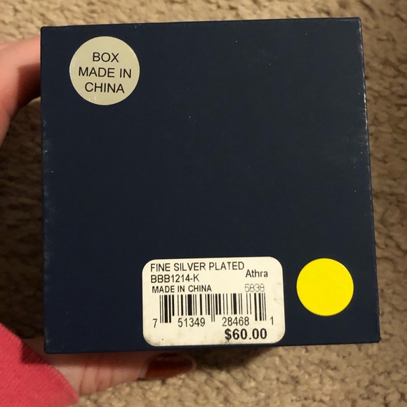 NWT Belk Silverworks K Bracelet. Never taken out of box. Fine silver plated. - Picture 4 of 4